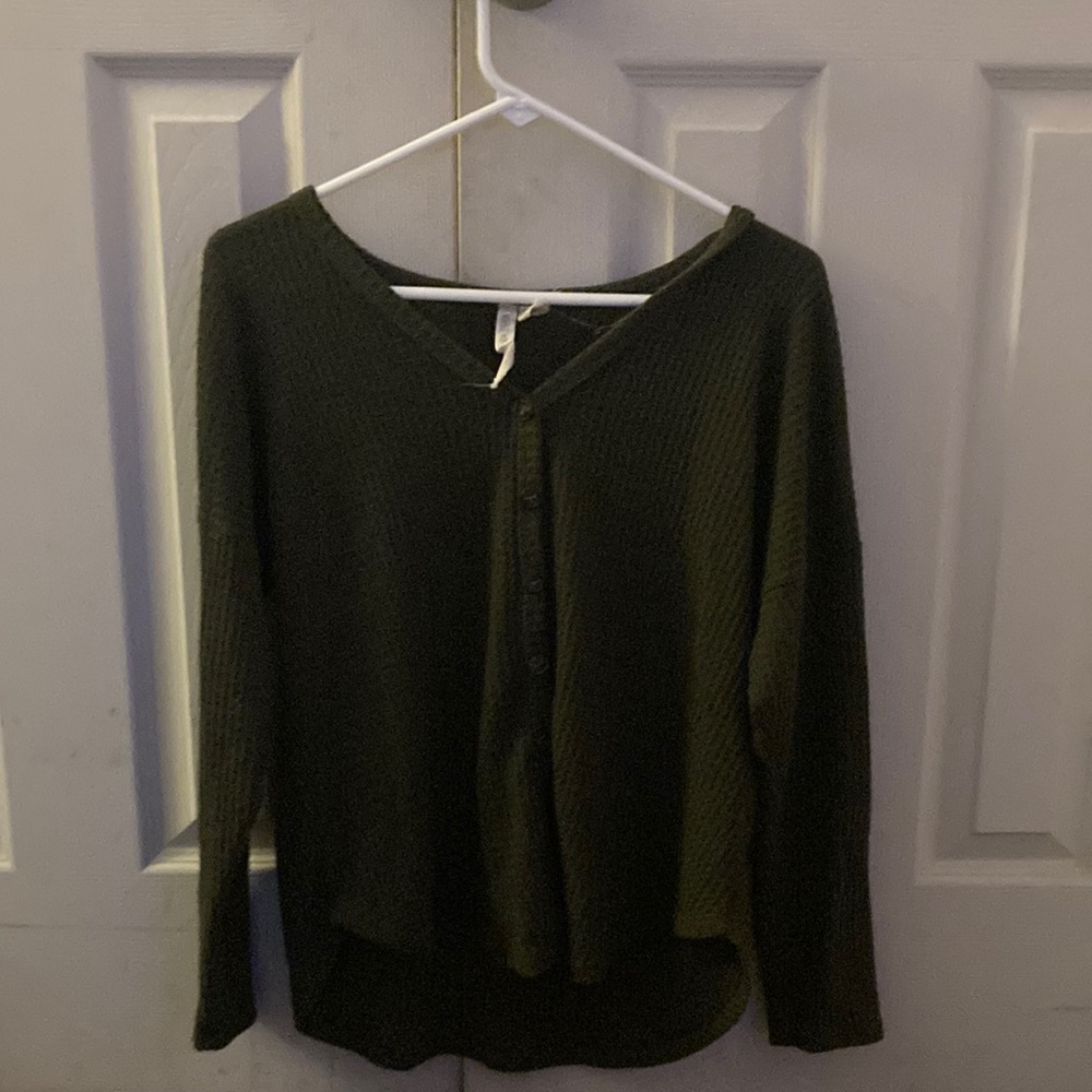 Dark Green Button Up